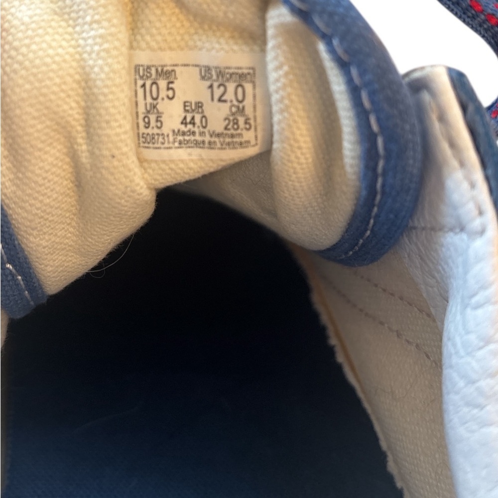 Vans Blue and Red Men's Sneakers - Picture 4 of 8